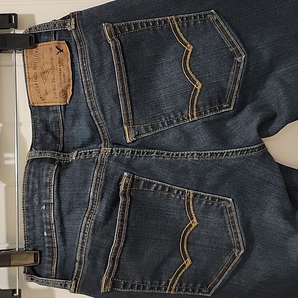 American Eagle Outfitters Extreme Flex Slim Straight Jeans Size 26x28 - Picture 4 of 11
